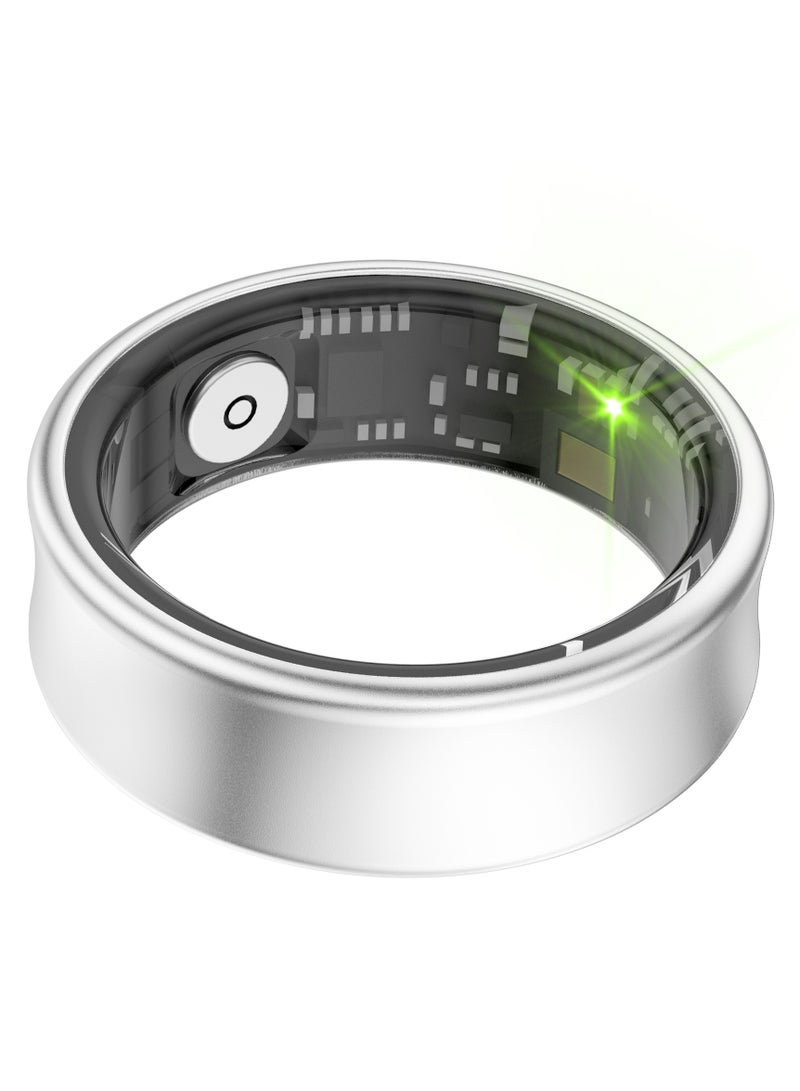 general Smart Ring for Heart Rate, Blood Oxygen, Sleep Monitoring, all Weather Motion Calculation, 24-hour Health Monitoring, Protect Your Health, Lightweight and Comfortable, 5ATM Waterproof, Photo Control, Hand Gestures Browse Tiktok, Sub-Silver No.0 - Image 5